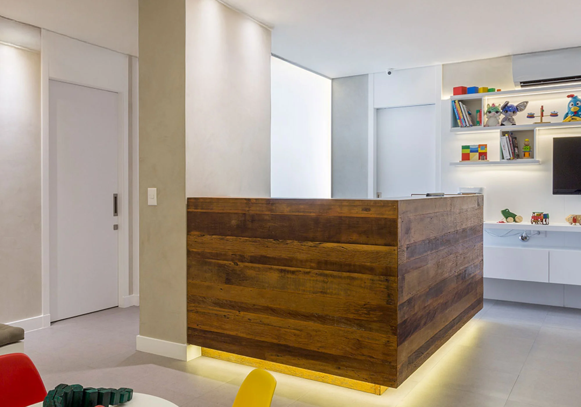 Recepção da clínica do Dr. Luciano Onofre.